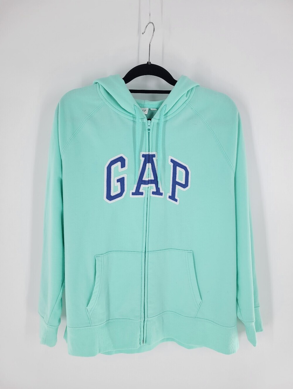 GAP Light Mint Hooded Zip Sweatshirt Size XXL